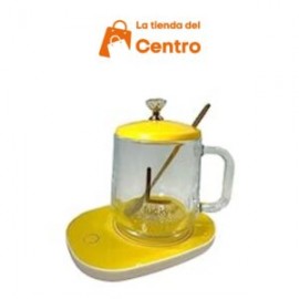 Taza de café con calentador eléctrico