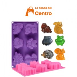 Molde de silicona para tartas de animales de safari