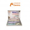 Kit de cuchillos chef recubrimiento cerámica colores pastel